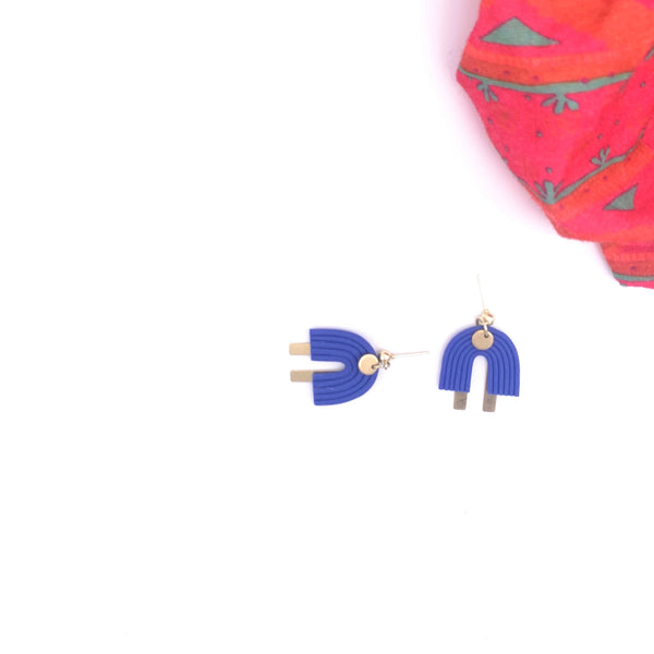 Ava Electric Blue Coils with Metal Arch