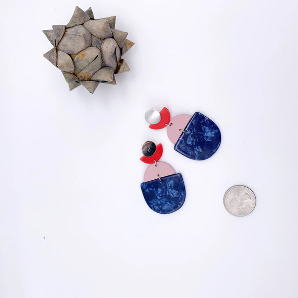 Kelsey Geometric Stack Earring