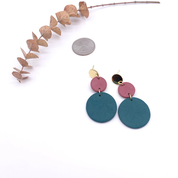 Phoebe Metal Stacked Dangle Earrings