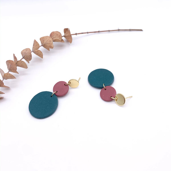 Phoebe Metal Stacked Dangle Earrings