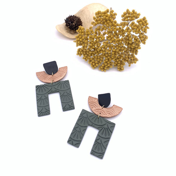 Delilah Square Tulip Dangles